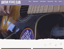 Tablet Screenshot of guitarstarzclub.com